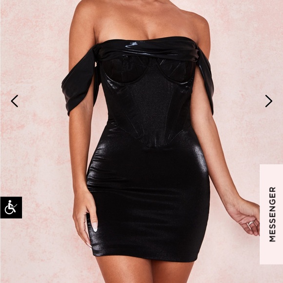 House of CB Lucinda Black Dress - Picture 2 of 8